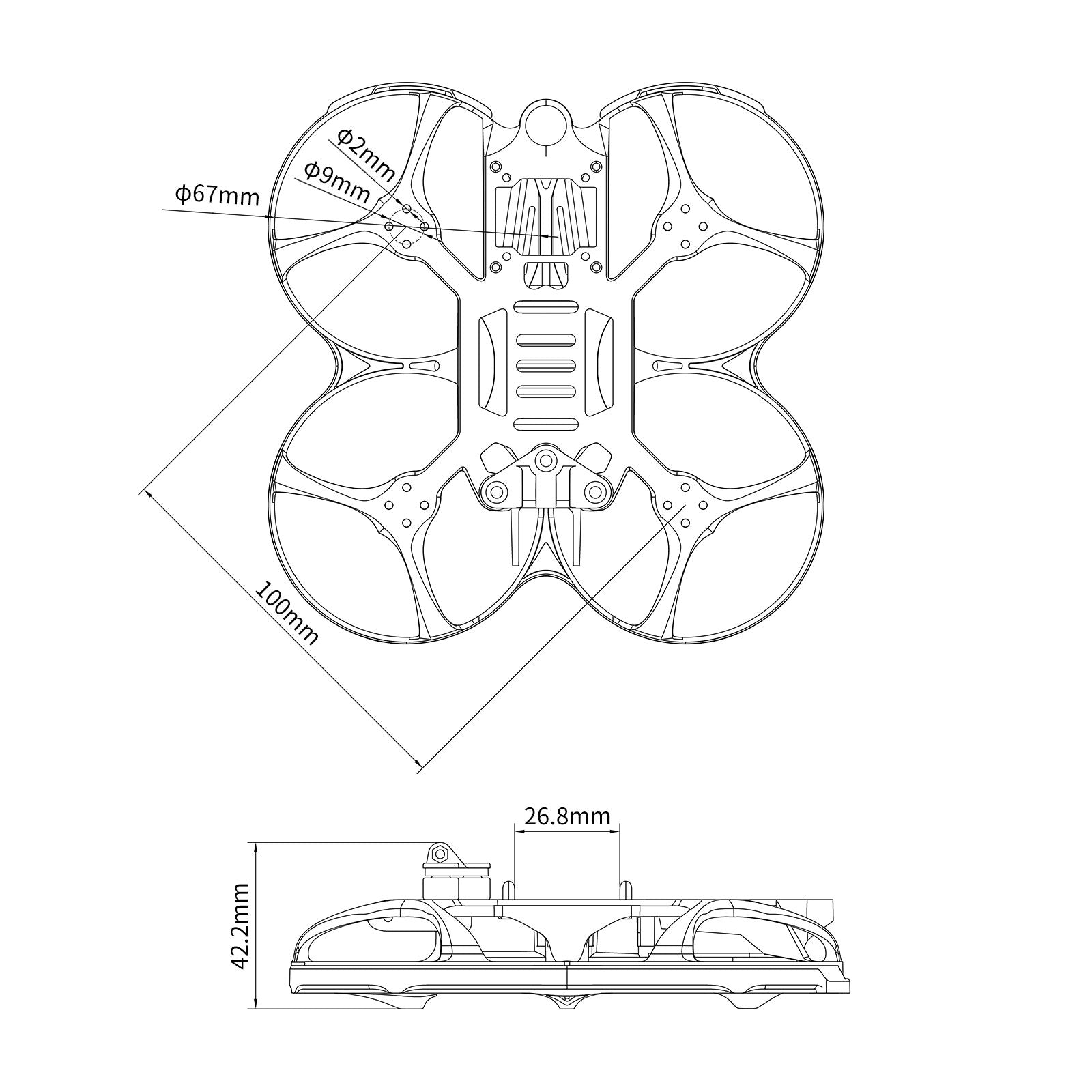 BetaFPV Beta95X V3 Whoop Frame