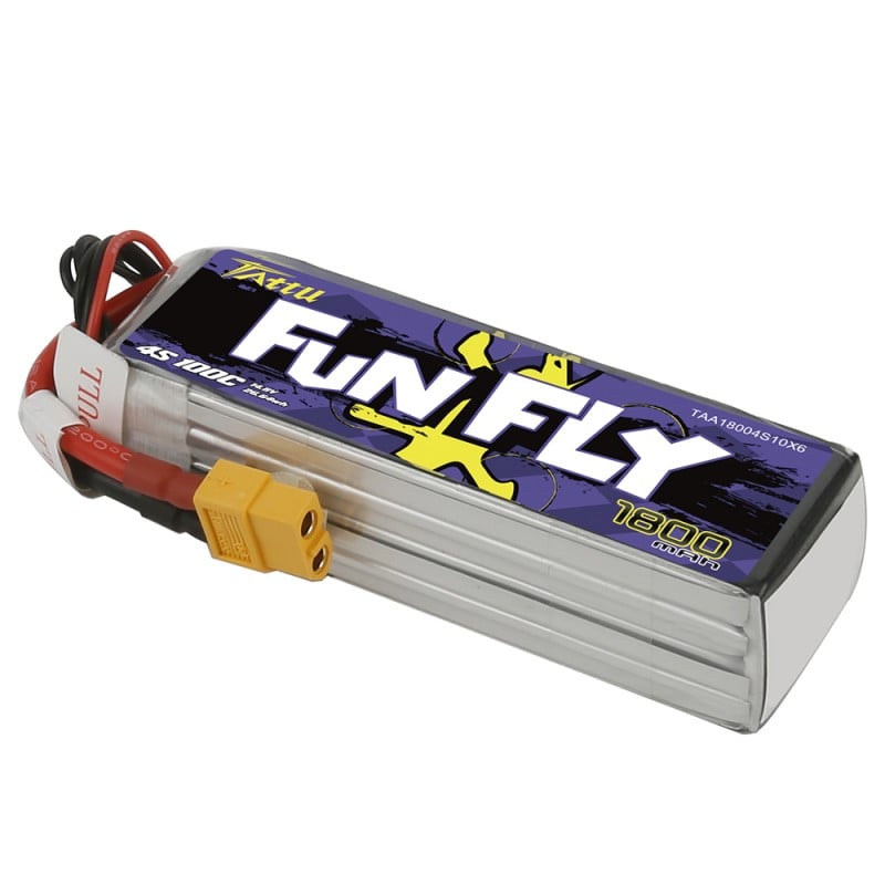 Tattu Funfly Series 1800mAh 14.8V 100C 4S1P Lipo Battery Pack with XT60 Plug