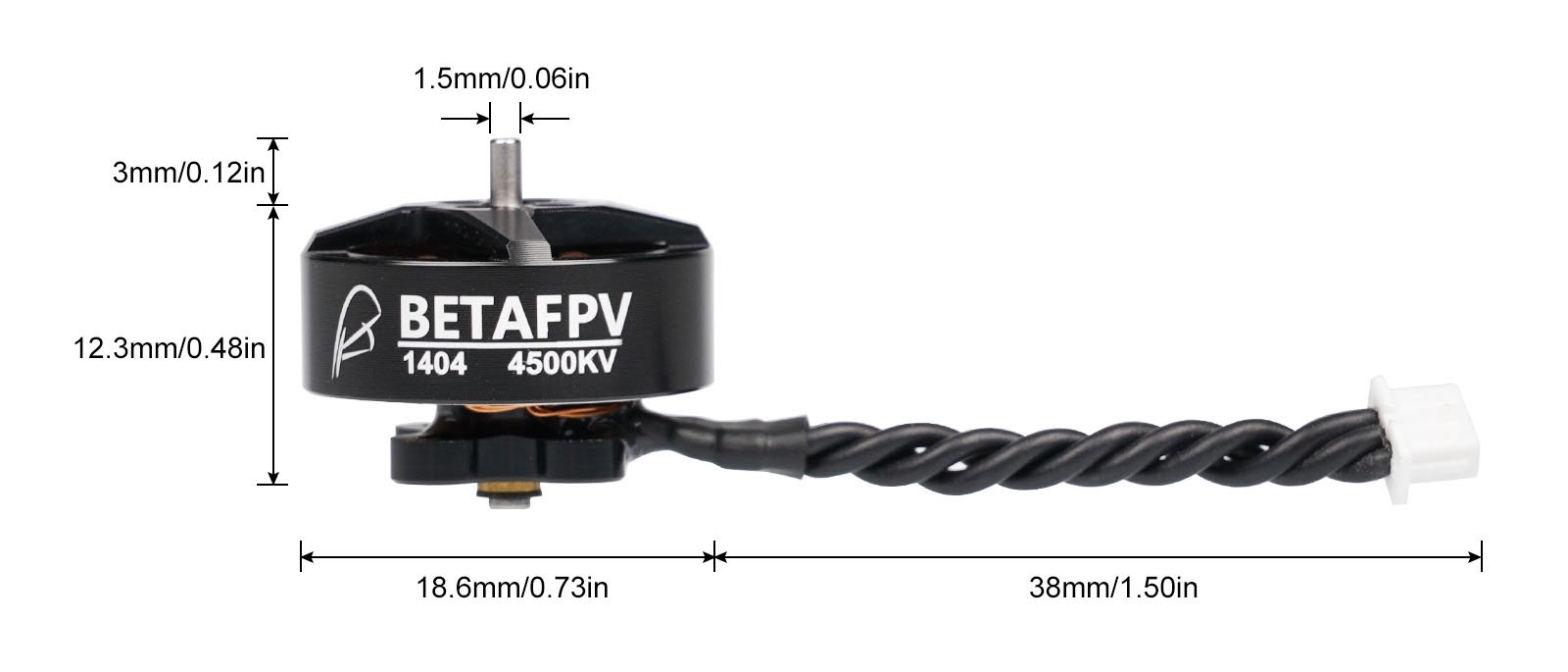 BetaFPV 1404 4500kV Brushless Motor (Pack of 4)