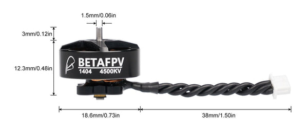 BetaFPV 1404 4500kV Brushless Motor (Pack of 4)