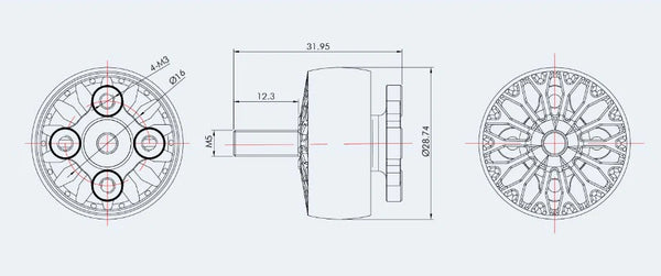 T-Motor IT'S 2208 Motor - 1750KV