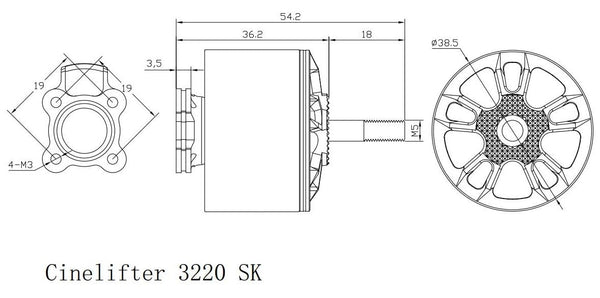 Xnova CineLifter Line SK 3220 Brushless Motors