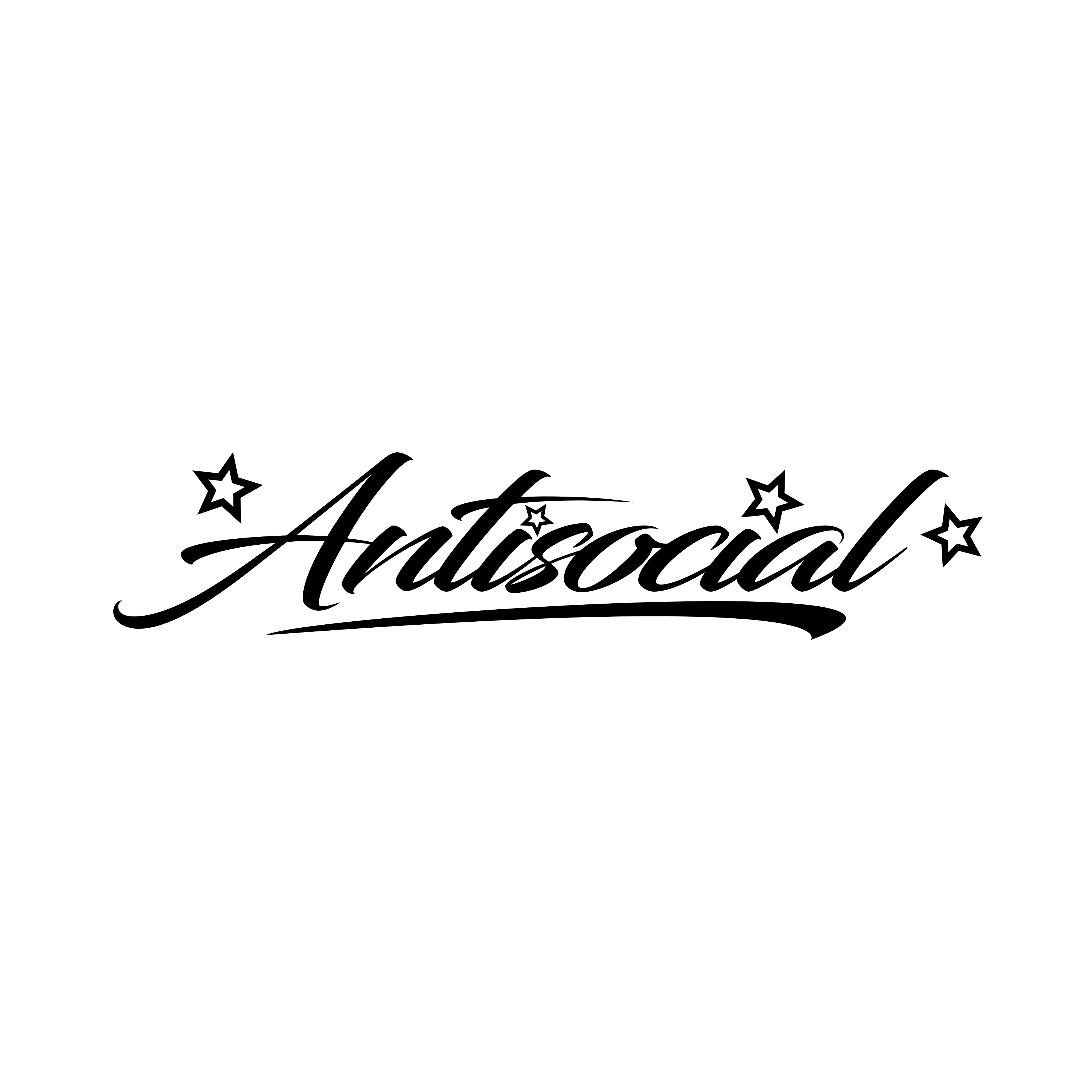 Antisocial Custom Vinyl Sunstrip – Universal Fit 140cm 150cm 160cm