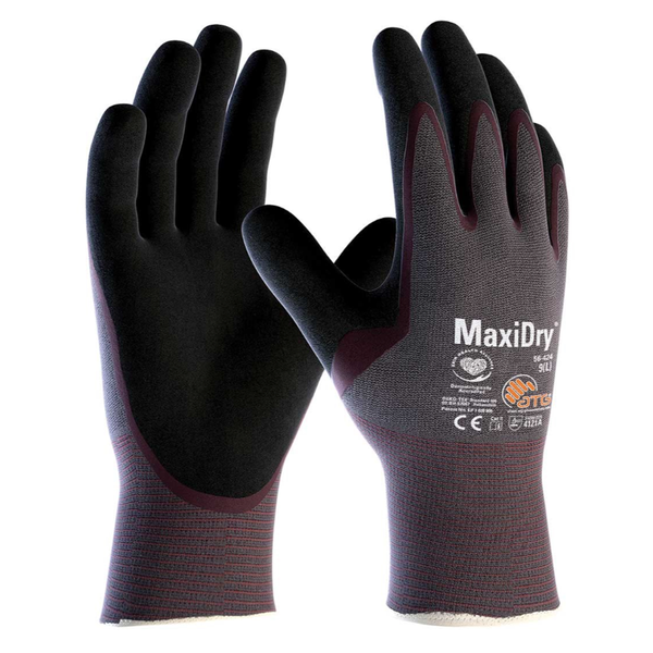 ATG MaxiDry 56-424 Palm Coated Liquid Proof Gloves  (12 Pack)