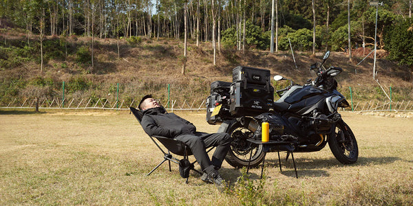 Cokima CK7-SC02 LunarSpin 360° Rotating Advanced Moon Chair - Recliner Chair and Dryer Portable Camping Fishing - Available in White or Black