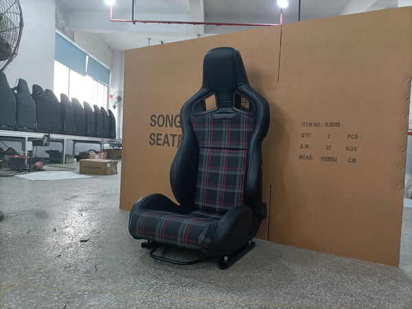 JIABEIR 1039R Luxury Leather Racing Bucket Car Seats PVC Sport Seat Adjustable and Comfortable Design for BMW Honda Vehicles
