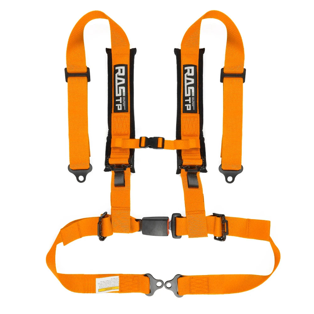 RASTP-Universal Racing Seat Belt 2-inch Four Point With Sponge Bolt Mounting  High Grade Strap Nylon Belts Safety Harness BAG091