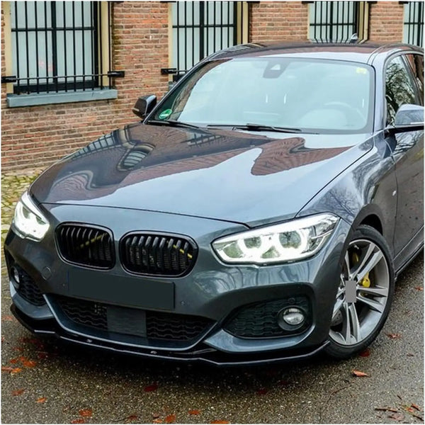 For BMW 1-Series F20 F21 2015~2019 118i 120i M135i M140i M Performance Front Bumper Splitter Lip Car Diffuser Body Kit Spoiler