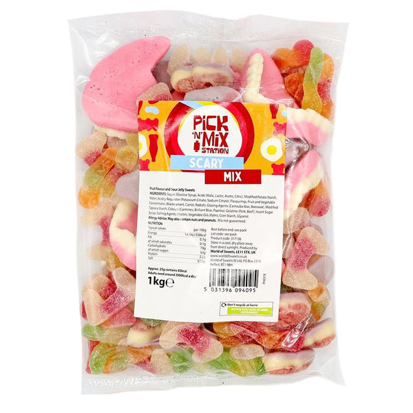 1kg Scary Sweets Mix Bag