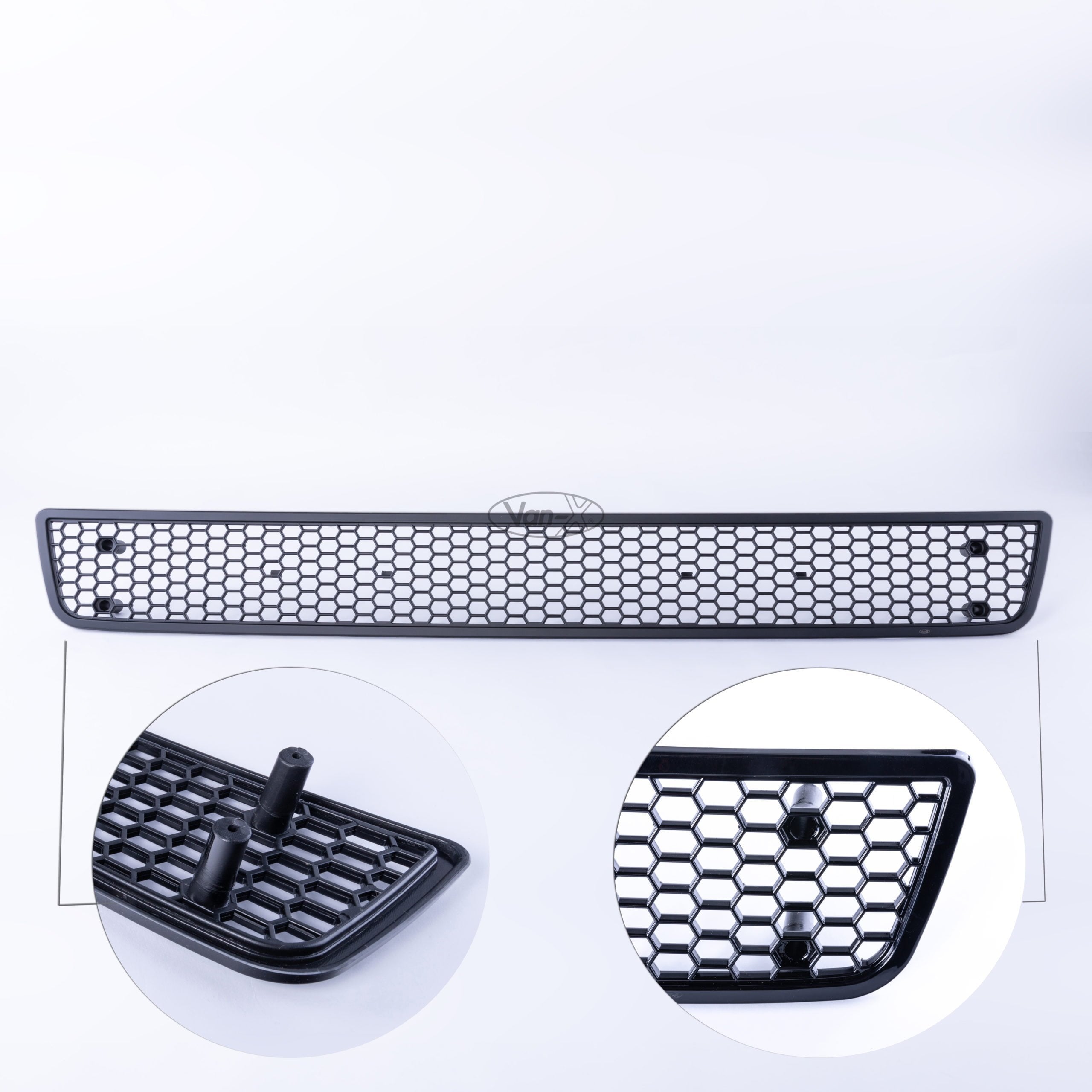 For VW T5.1 Honeycomb Bumper Mesh (Matte Black) Painted and Ready to Fit