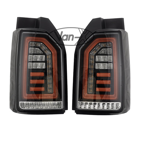 For VW T6 15-20 Transporter Tailgate LED Rear Lights Clear