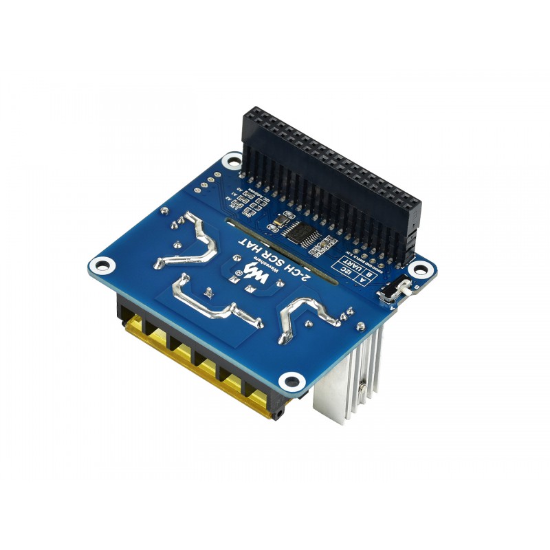 2-CH Triac Dimmer HAT for Raspberry Pi, Integrated MCU, UART / I2C