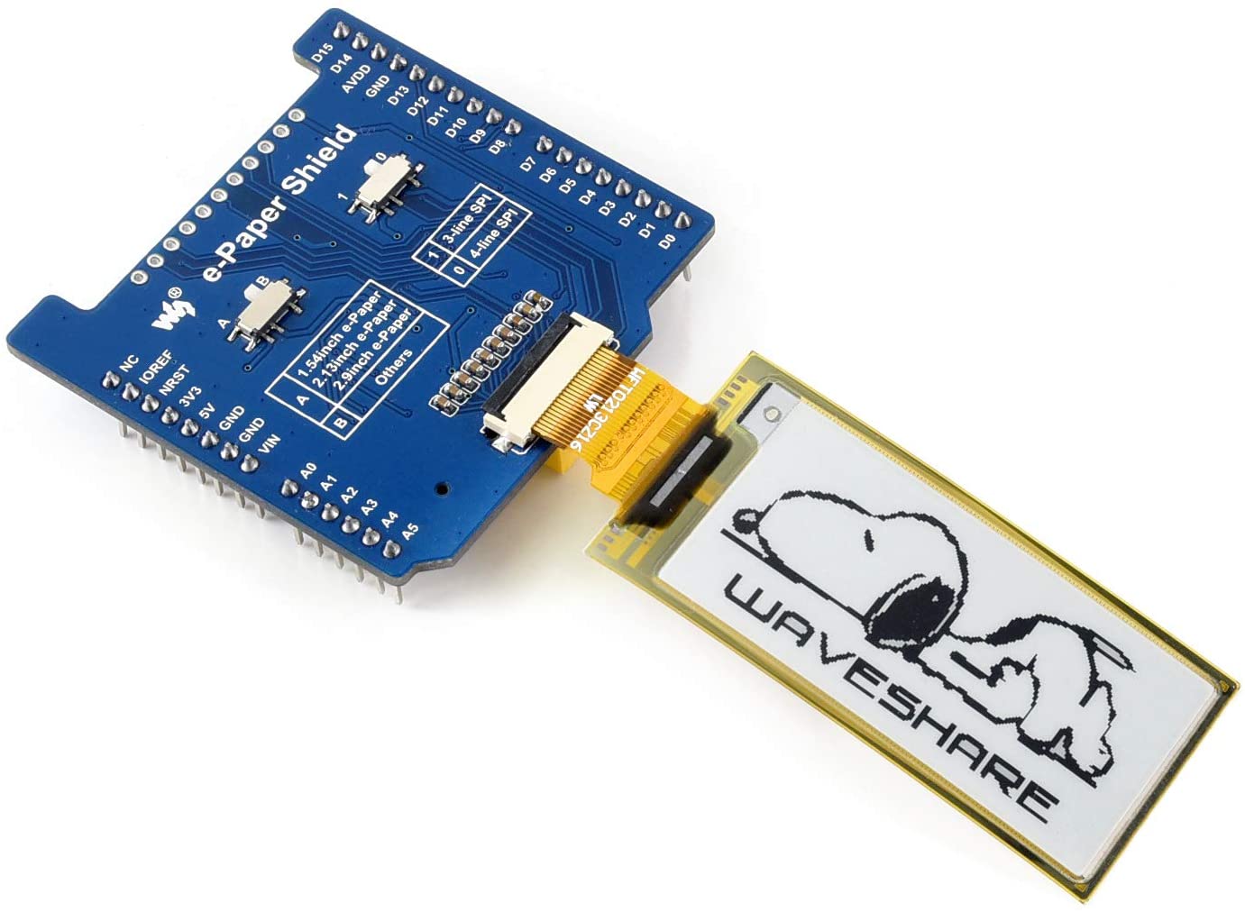 2.13inch Flexible E-Ink Display HAT for Raspberry Pi