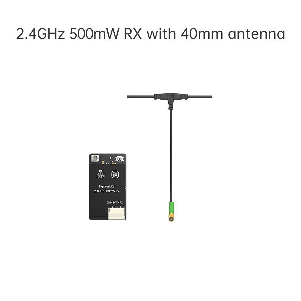 IFlight ExpressLRS 2.4Ghz ELRS 500mW Receiver (40mm Antenna)