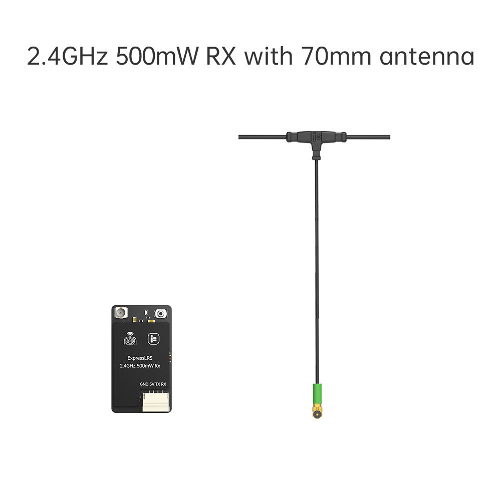IFlight ExpressLRS 2.4Ghz ELRS 500mW Receiver (40mm Antenna)