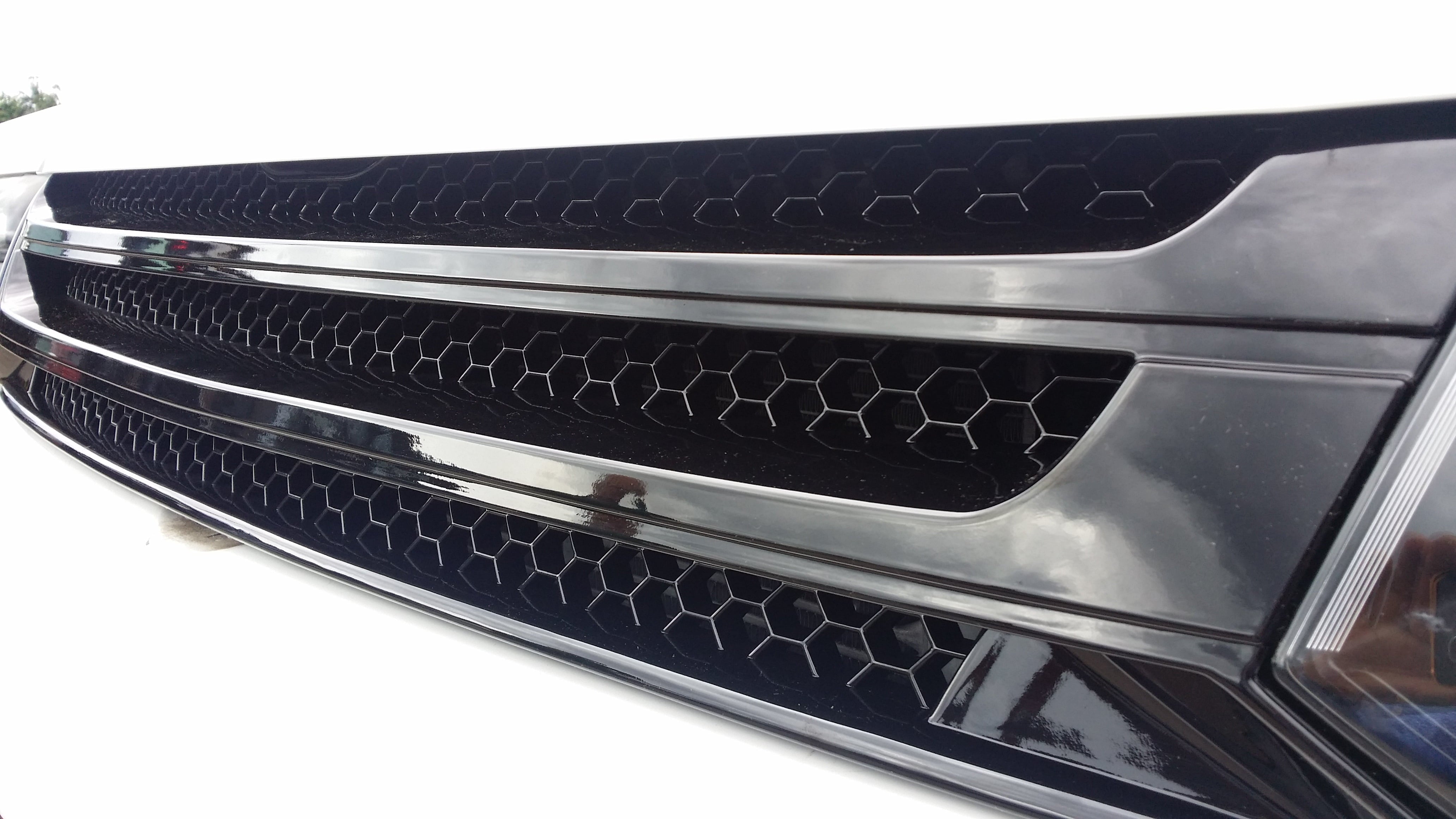 For VW T5.1 Transporter Van Front Styling Gloss Black Package (3pcs) Painted and Ready to Fit