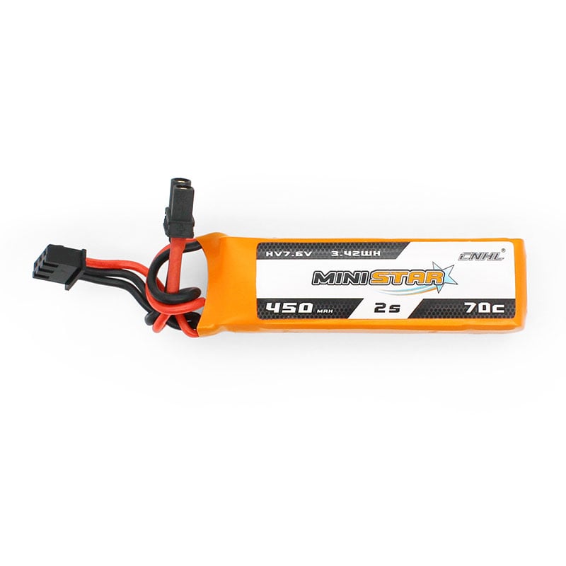 3x CNHL MiniStar HV 450mAh 7.6V 2S 70C Lipo Battery XT30