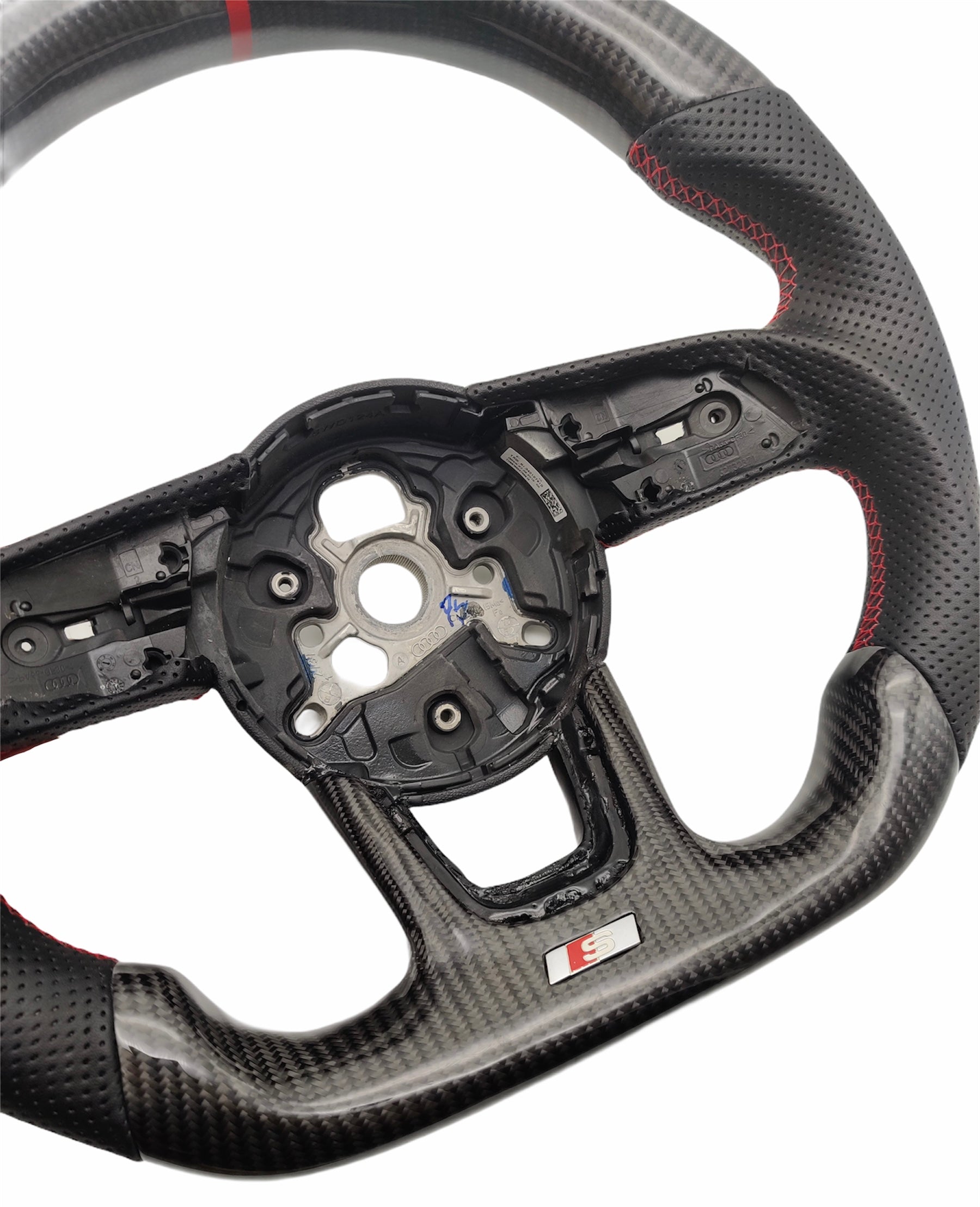 Audi A3 / S3 / RS3 Carbon Fibre LED Display Custom Steering Wheel (8V / 2016 - 2020 Models)