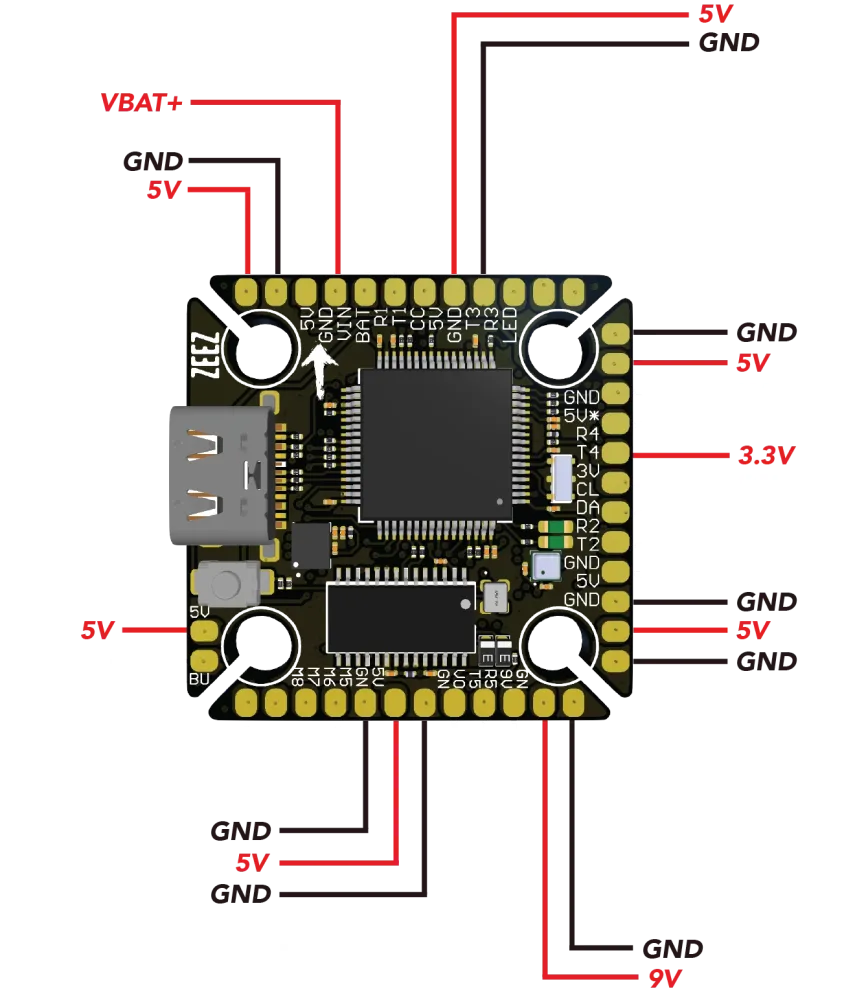 Zeez F7 2020 Betaflight Flight Controller V3 [SL4]