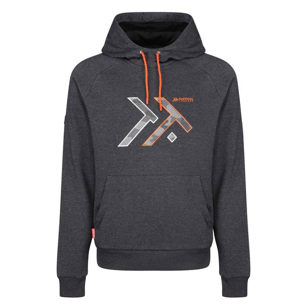Regatta TRF635 Disruptive Overhead Hooded Sweatshirt Grey XL