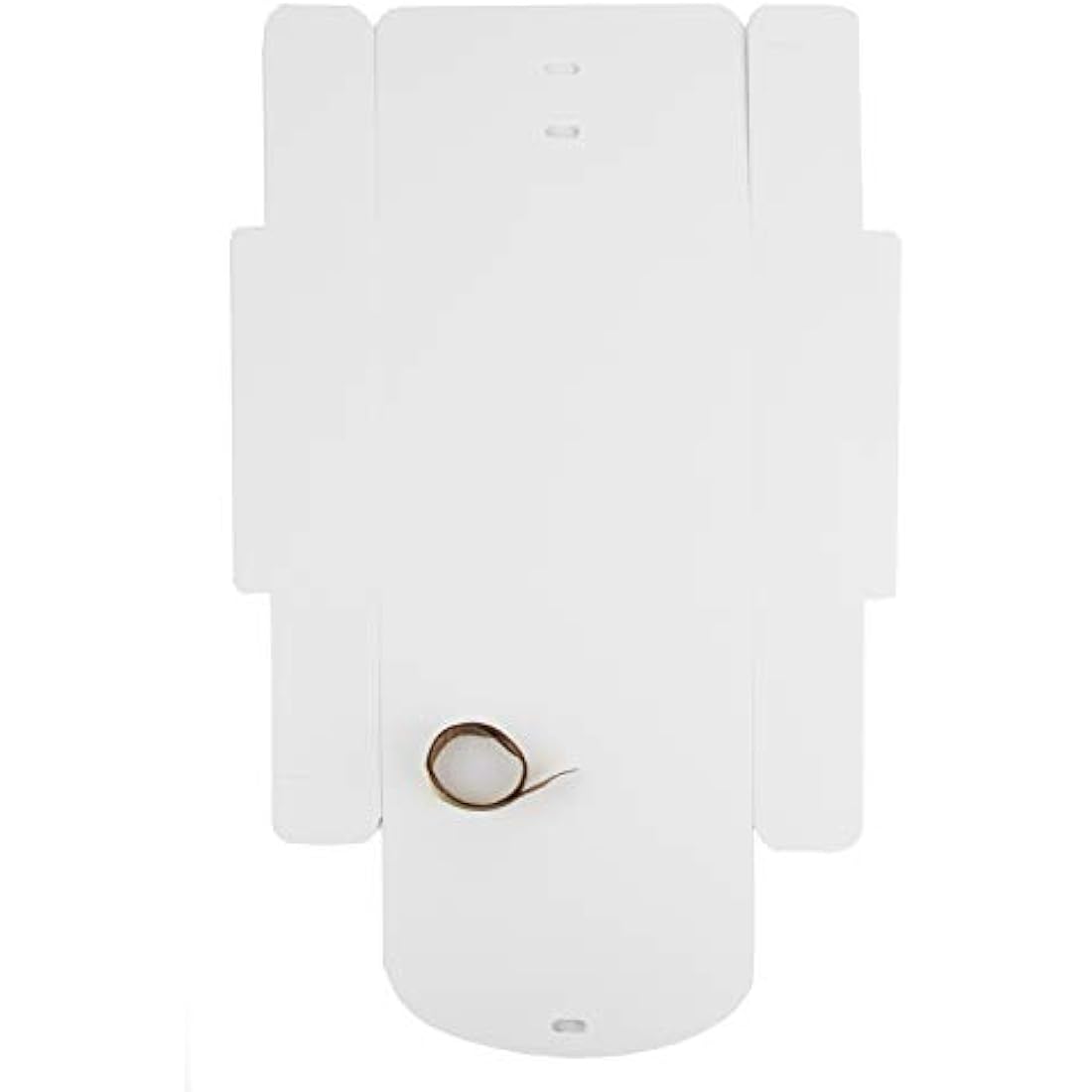 Emartbuy Pack of 12 Square Shaped Presentation Gift Box, 16.5 cm x 16.5 cm x 5 cm, Easy Assembly, White Box with Bow Ribbon