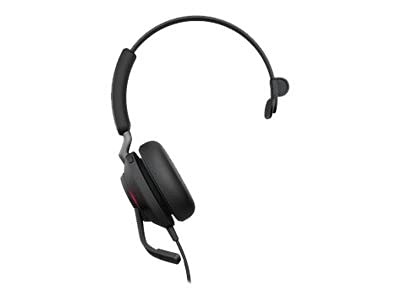 Jabra Evolve2 40 SE Wired Noise-Cancelling Stereo Headset With 3-Microphone Call Technology and USB-A Cable - MS Teams Certified, Works with All Other Platforms - Black