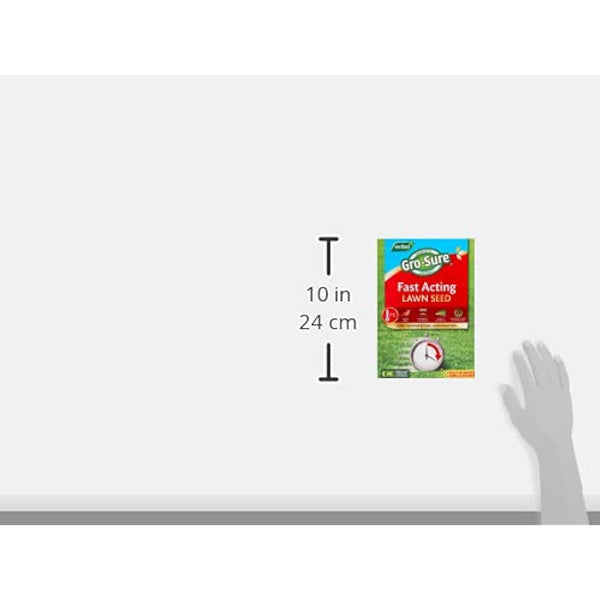 Gro-Sure Fast Acting Lawn Seed, 10 m2, 300 g, Blue,Green