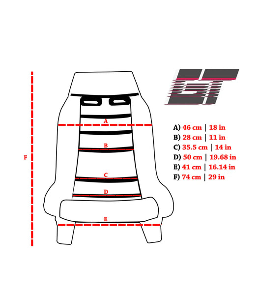 PRISM PRI-100BK-ARCADE - GT ARCADE BUCKET SEATS / NRG Innovations GT ARCADE Bucket Seat with Side Mount Bracket