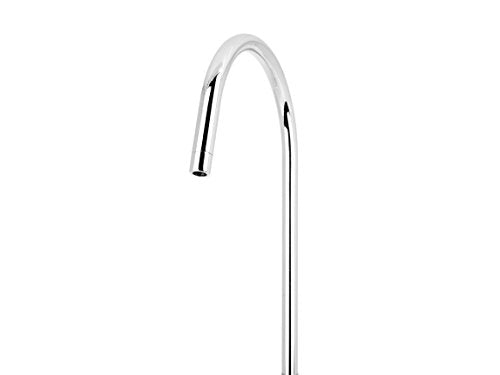 FilterLogic Faucet Quarter Turn Lever Compact Kitchen Sink Drinking Water Filter Tap RO, Stainless Steel Swan, Chrome