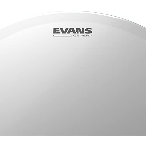 Evans Genera Coated Snare Drum Head - 14 Snare Drum Head - Balanced Attack, Short Sustain, and Dark Tone - 14 Inch - Made in the USA