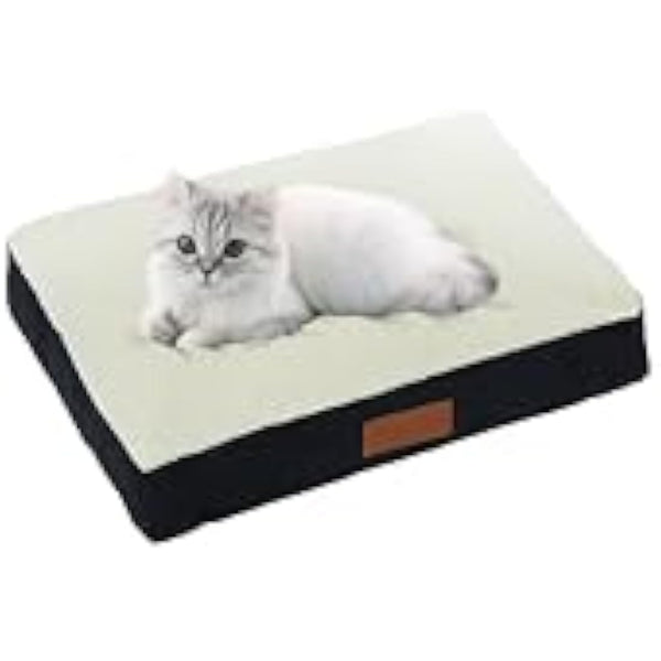 Ellie-Bo Medium Dog Bed for 30-inch Dog Cage/Crate - Black Faux Suede/Sheepskin