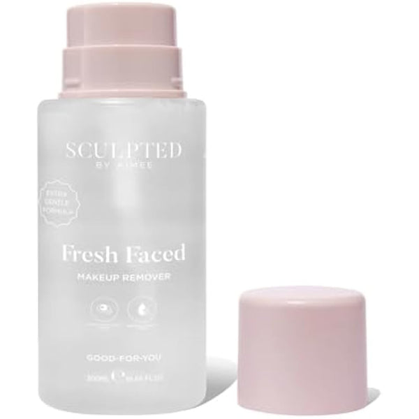 Fresh Faced Maxi Eye Makeup Remover from Sculpted by Aimee 300ml – Dermatologically Tested Eye Make Up Remover and Face Cleanser for Sensitive Skin with Niacinamide, Centella Asiatica, and Vitamin E