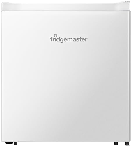 Fridgemaster MUR4545 Small Table Top 45cm Mini Fridge - 45 L - Mechanical Control with Adjustable Thermostat - Reversible Door - 39 dB Low noise - Broad Climate Design - White - E Rated