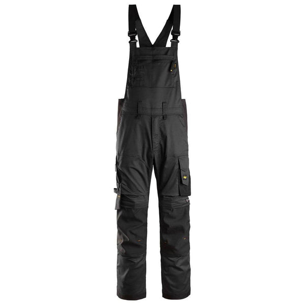 Snickers 6051 AllroundWork Stretch Bib & Brace Trousers Black