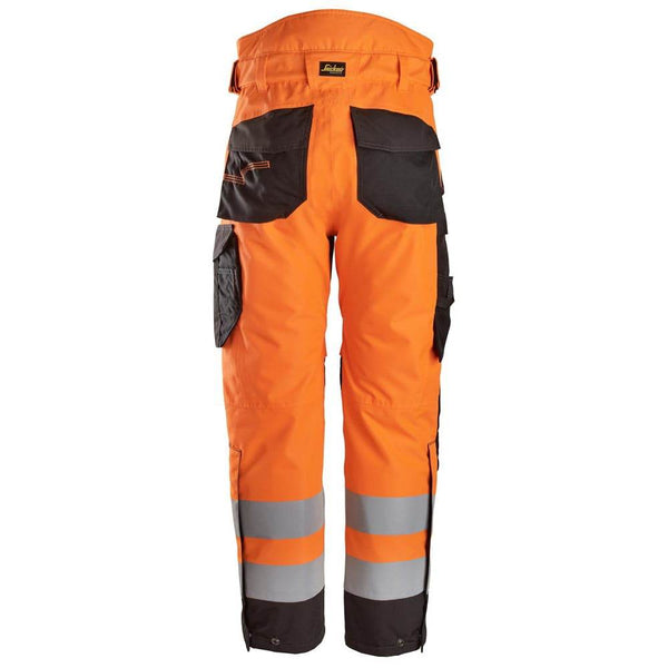 Snickers 6630 High-Vis Class 2 Waterproof 37.5® 2-Layer Light Padded Trousers