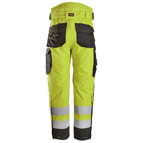 Snickers 6630 High-Vis Class 2 Waterproof 37.5® 2-Layer Light Padded Trousers