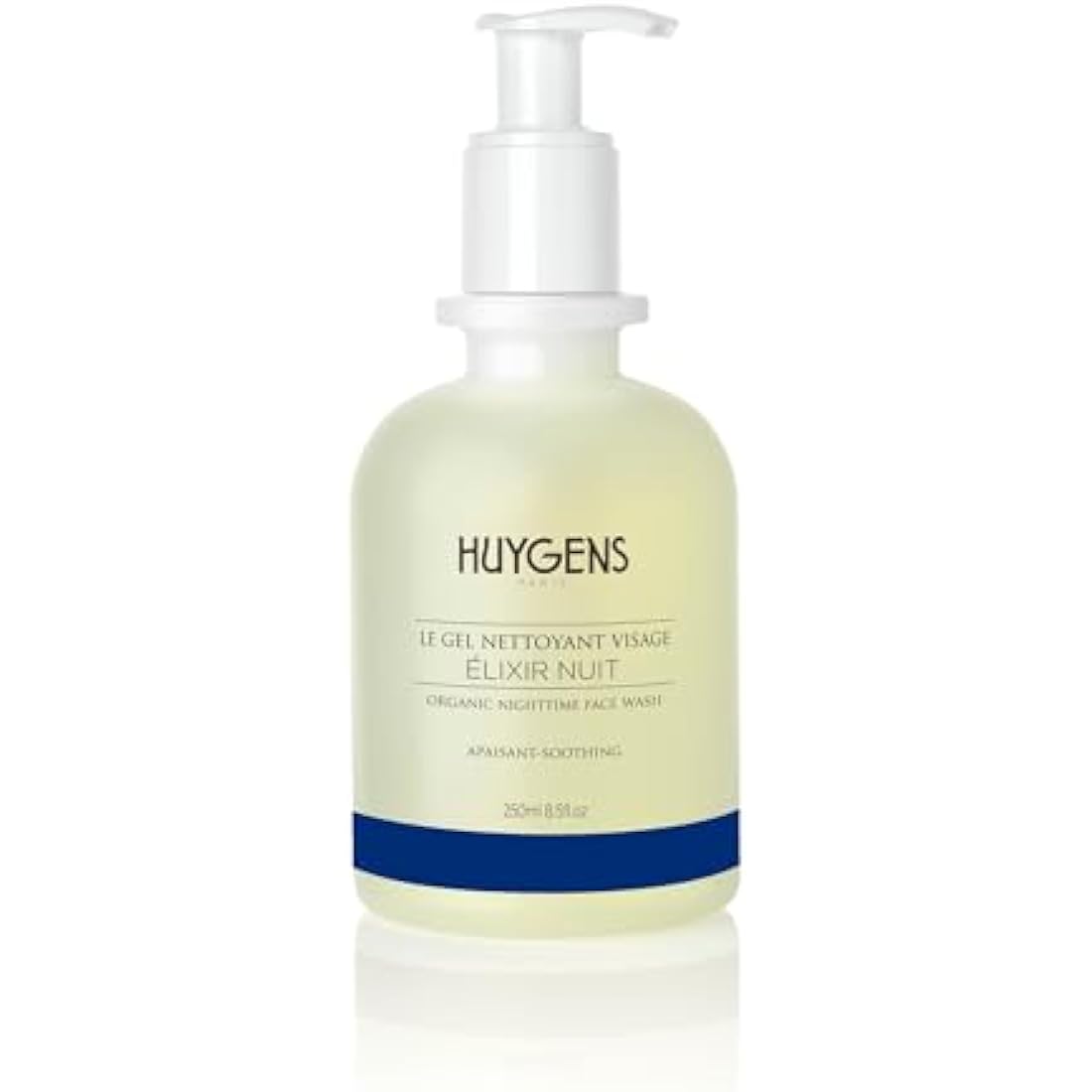 HUYGENS - Elixir Night Face Wash - Organic Certified - 250 ml - Infused with Rosewood & Lavender Essential Oils - Vegan - 100% Natural - Made In France