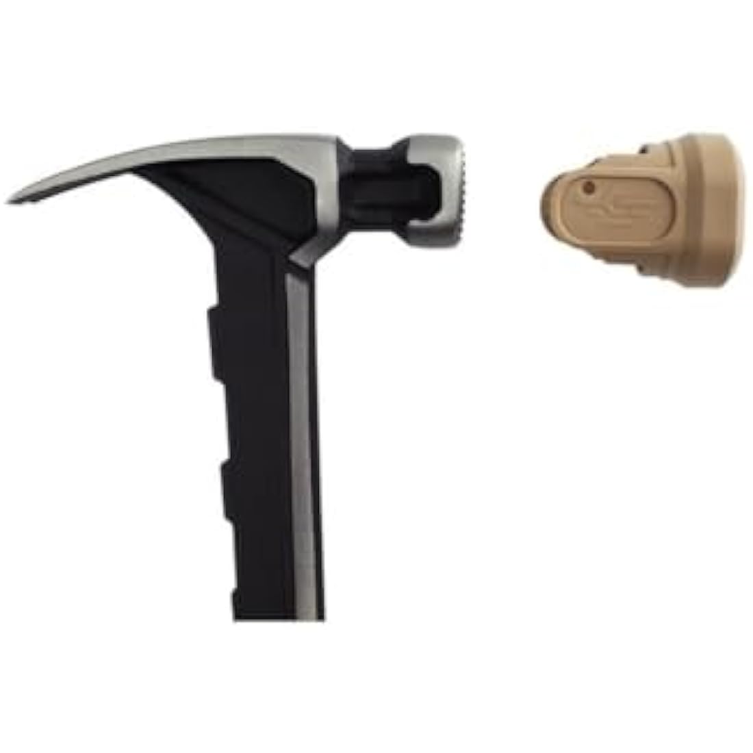 Spec Ops SPEC-M22CF-S Tools Framing Hammer, 22 oz, Rip Claw, Milled Face, Soft Mallet Face, Shock-Absorbing Grip, 3% Donated to Veterans,Black/Tan