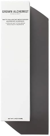 Grown Alchemist Matte Moisturiser, Balancing Oily Skin Moisturiser, Acai-Berry, Borago, Vitamin E - Hydrating, Nourishing, Oil Control, Brightening Face Cream - Lightweight, Natural and Vegan, 60 ml