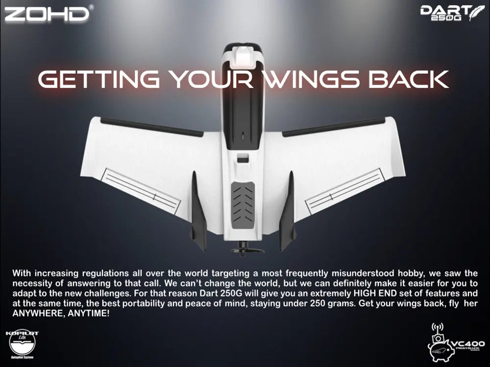 ZOHD Dart 250g FPV 570mm Wing