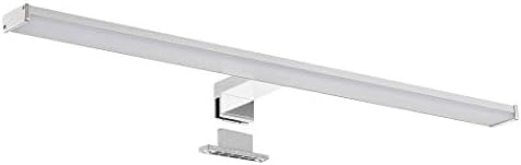 SEBSON® LED Bathroom Mirror Light 60cm, Mirror Lighting Cabinet Mounted + Clip On, Neutral White 4000K, 12W, 900lm, IP44-600x108x44mm