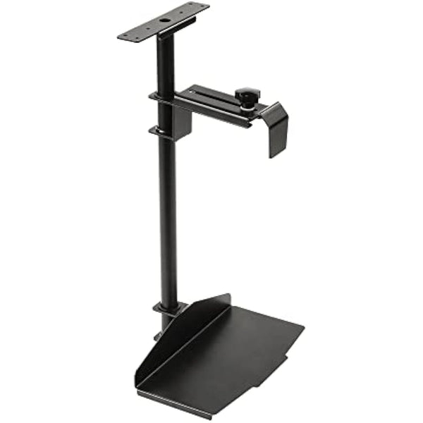 EUREKA ERGONOMIC Under Desk PC Mount, Computer Tower Holder 360° Swivel Height & Width Adjustable, CPU Holder Holds up to 20kg, Fits Most Computer Tower, Black