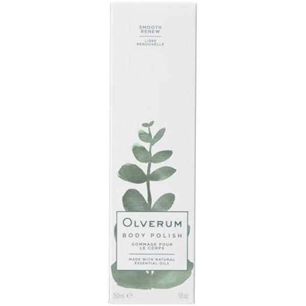 Olverum Cleanse, Exfoliate & Moisturise Body Polish with Papaya Extract and Essential Oils Vegan and Cruelty Free Cream for Smooth Skin (150ML)