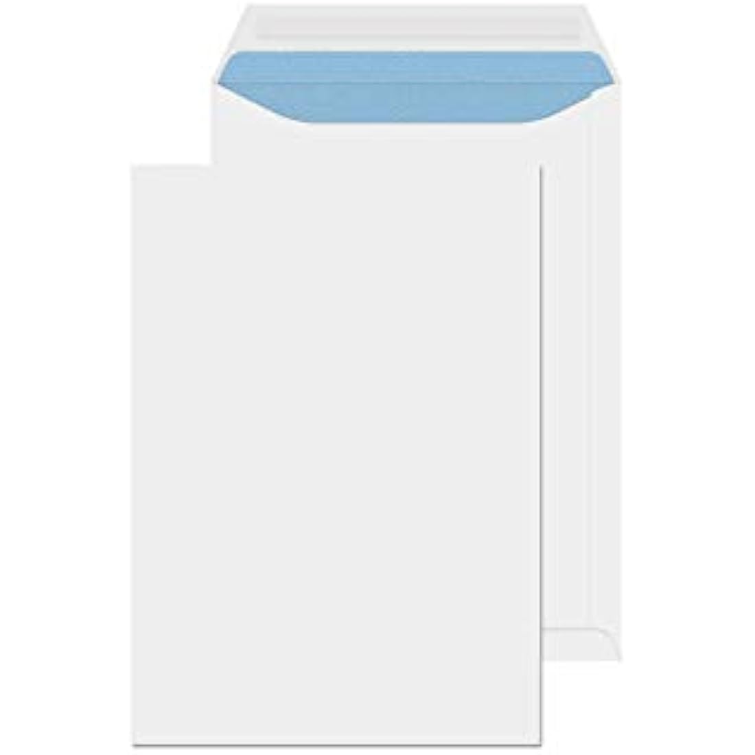 Evour C5/A5 Self-Seal Envelopes – 229×162 mm, 90 GSM, No-Window White Pocket – Pack of 100 Strong Self-Adhesive Mailing Envelopes for Office, Business & UK Post