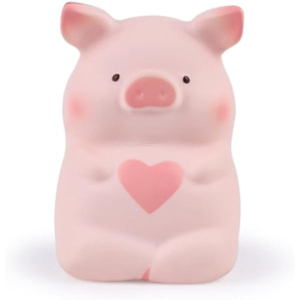 Anboor 5" Squishy Toy Love Heart Pig Kawaii Soft Squishy Animals Toy Slow Rised Squeeze Piggy Squish Stress Relief for Kid Adult Toys