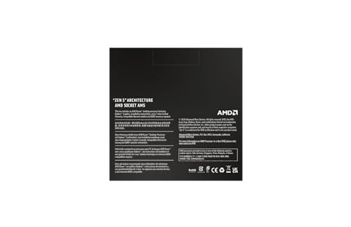AMD Ryzensets 9 9900X Processor (radeon graphics integrated, 12 Cores/24 Threads, 120W DTP, AM5 Socket, 76MB Cache, Up to 5.6 GHz max boost frequency, No Cooler)