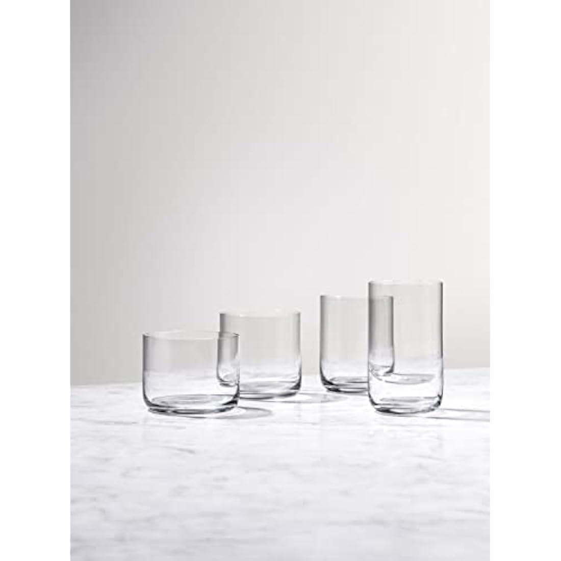 aarke Nesting Glasses, 4 x 290 ml (9.8 fl oz), Crystal Glass, Dishwasher Safe