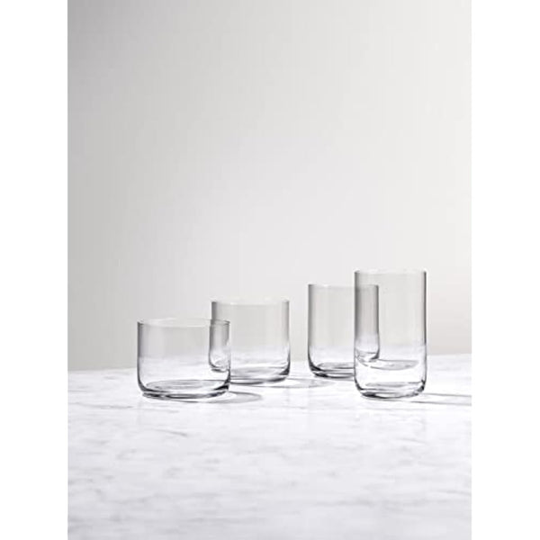 aarke Nesting Glasses, 4 x 290 ml (9.8 fl oz), Crystal Glass, Dishwasher Safe