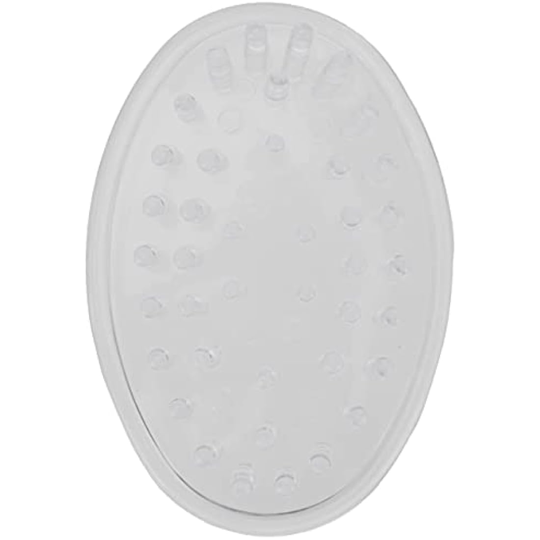 iDesign Hand Soap Holders, Small Oval Soap Dish Made of Durable Plastic, Set of 3 Practical Soap Trays for Bathroom, Toilet or Kitchen Sink, Clear