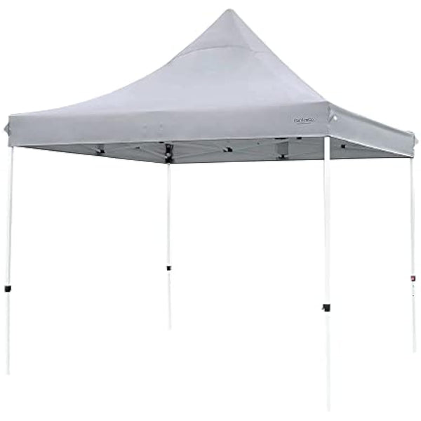 Waterproof Heavy Duty Premium Garden Gazebo with Sides - Choice of Colours - 3m x 3m Pop Up Outdoor Garden Shelter - PVC Coated - Travel Bag and 4 Leg Weight Bags (Stone Grey)